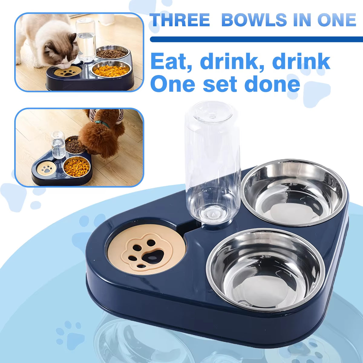 PawMate DuoFlow Feeder – Spill-Free Feeding & Hydration Station for Pets