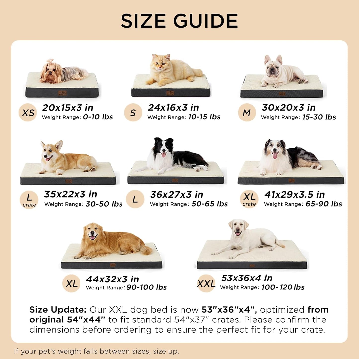 Large Dog Bed for Large Dogs up to 75Lbs - Big Orthopedic Dog Beds with Removable Washable Cover, Egg Crate Foam Pet Bed Mat, Grey